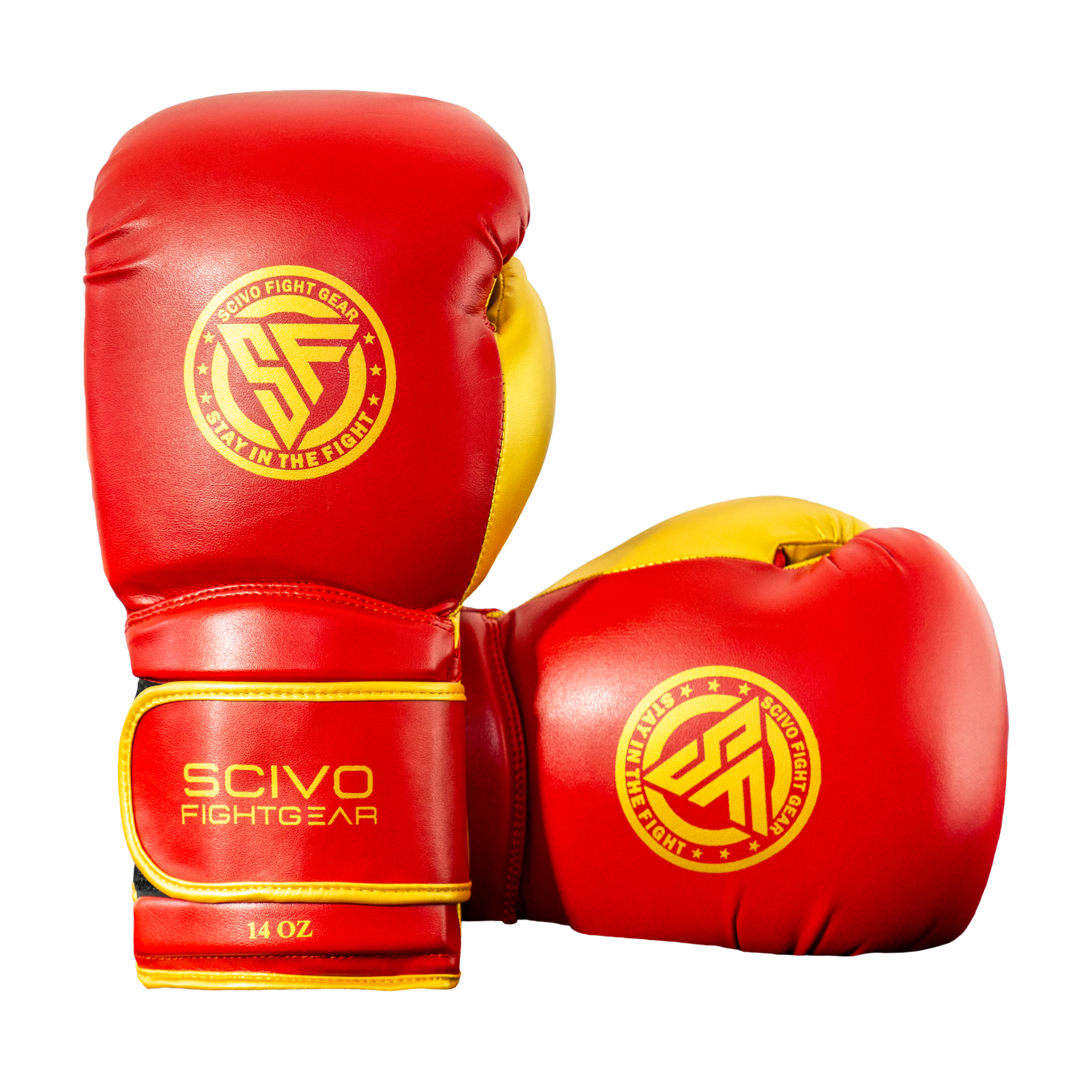 Iron Gloves PU Red/Gold