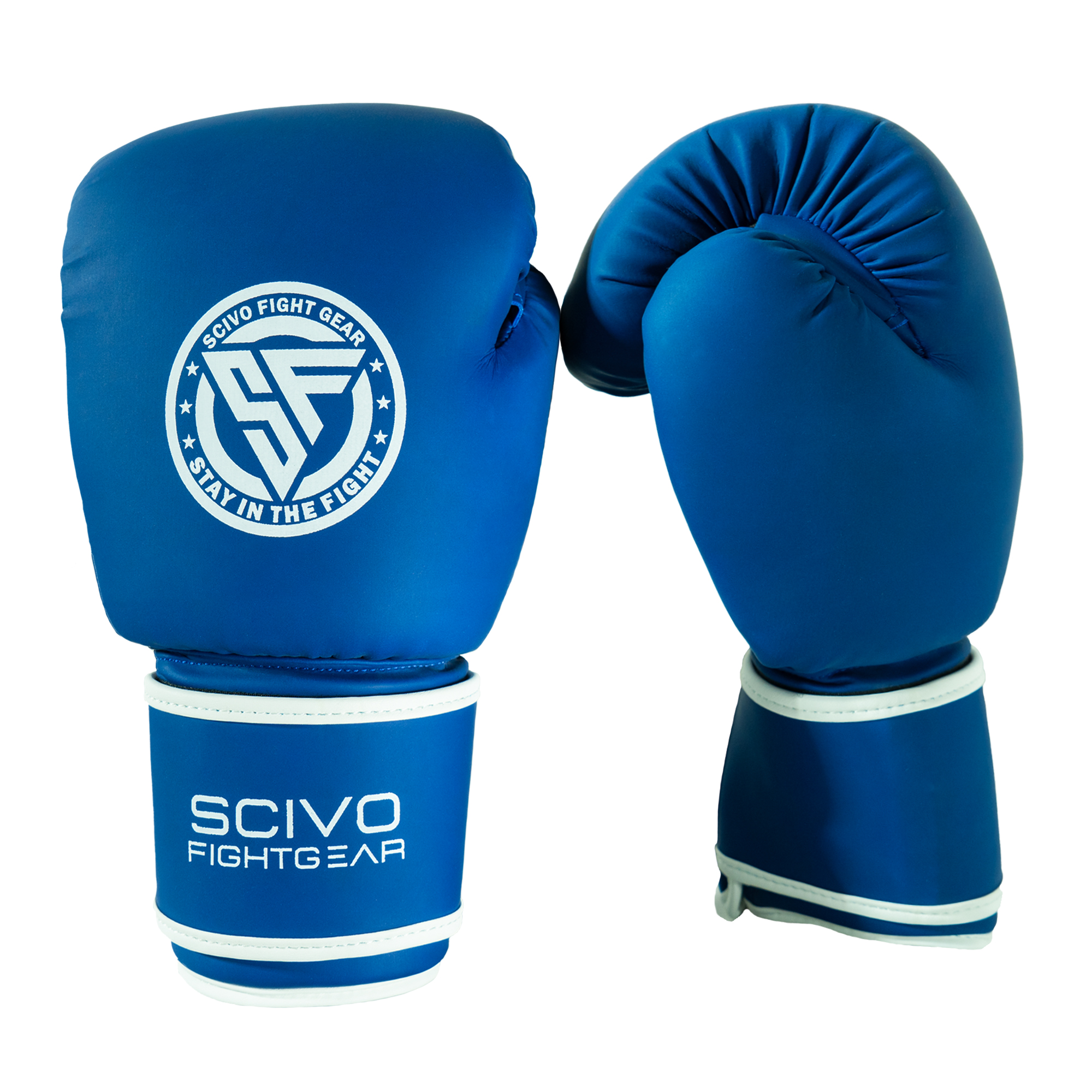 Stealth Kickboxing Gloves PU Blue/White